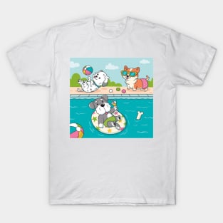 Party Pet Beach Swiming T-Shirt